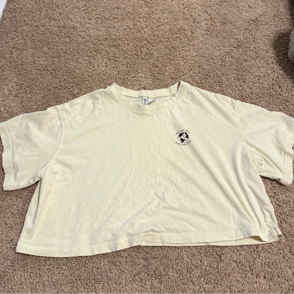 Divided Light Yellow Tee